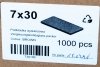 Podkładka dystansowa do szklenia grubość 7mm x30mm